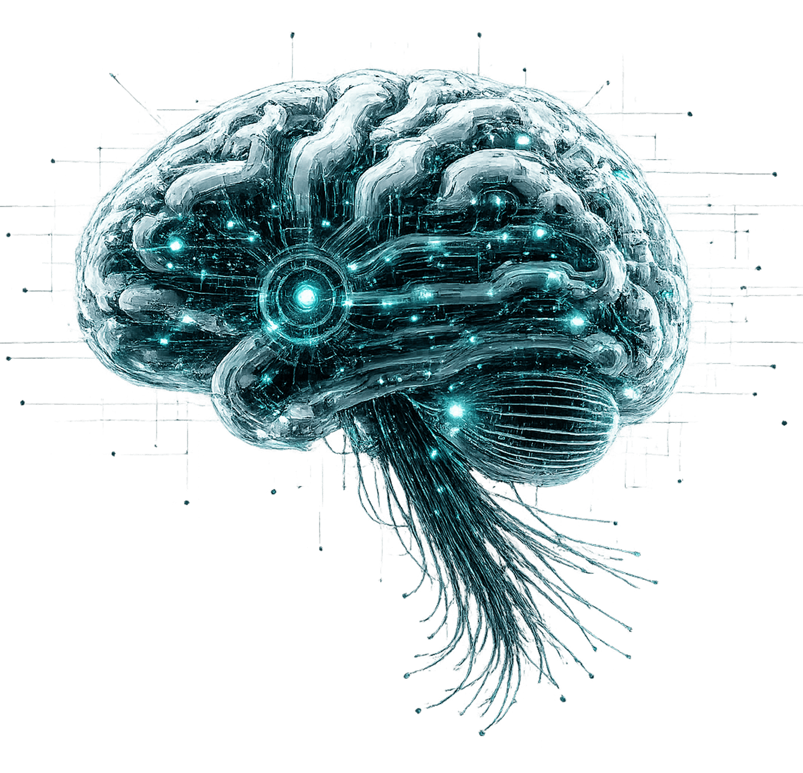 AI knowledge brain illustration